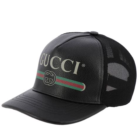 cappellino gucci nero|farfetch cappelli Gucci.